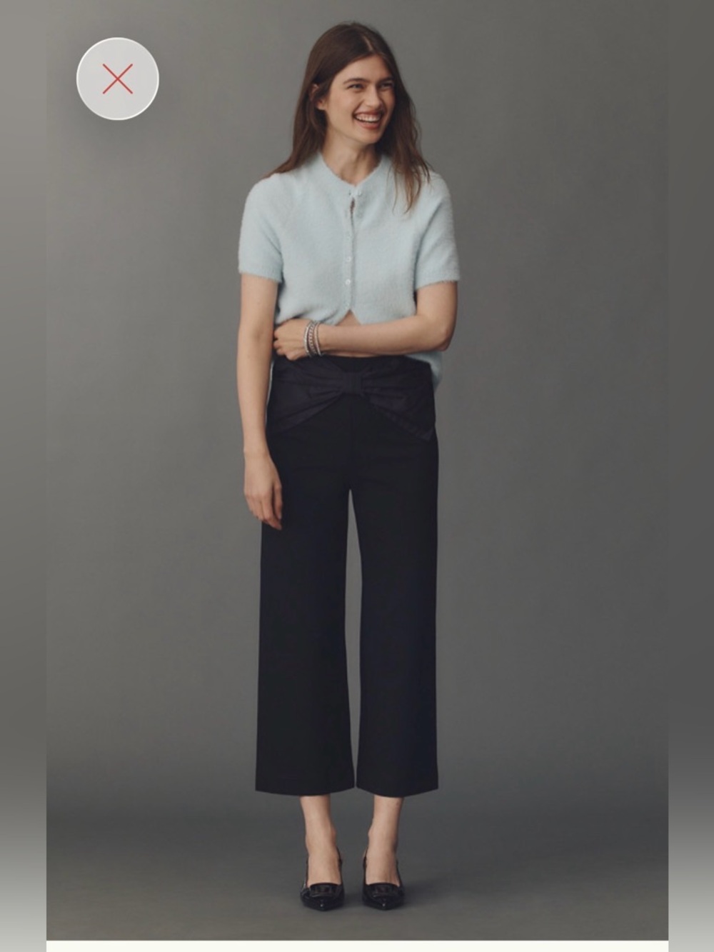 Maeve | Colette Crop Bow-Waist Pants